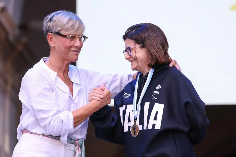 La festa in piazza Loggia per i campioni di Parigi 2024