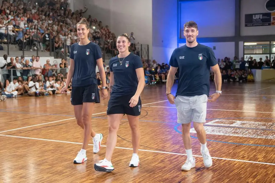 Festa a Roncadelle per i tre ori olimpici