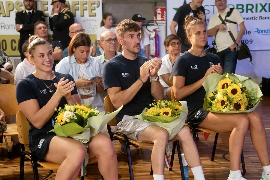 Festa a Roncadelle per i tre ori olimpici