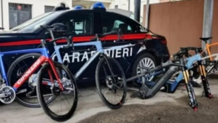 Le biciclette rubate a Vestone e ritrovate a Mura