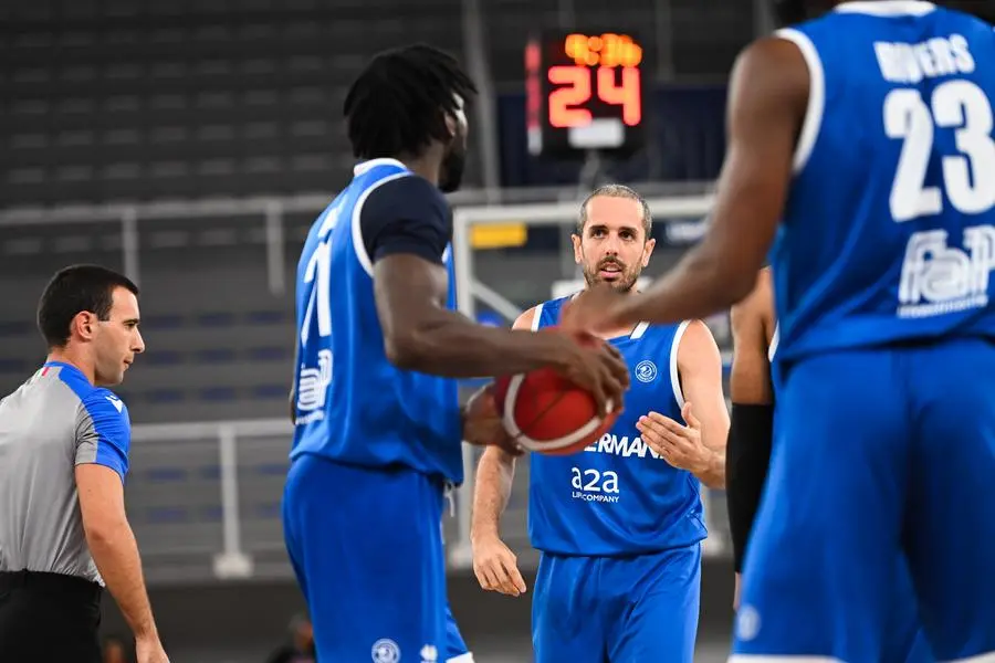 SPORT BASKET BRESCIA Trofeo Ferrari Germani Pallacanestro Brescia Segafredo Virtus Bologna NELLA FOTO Amedeo Della Valle 11-09-2024 Checchi@newreporter