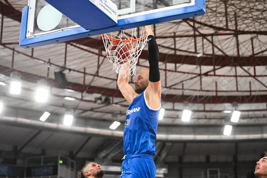 SPORT BASKET BRESCIA Trofeo Ferrari Germani Pallacanestro Brescia Segafredo Virtus Bologna NELLA FOTO Miro Bilan 11-09-2024 Checchi@newreporter