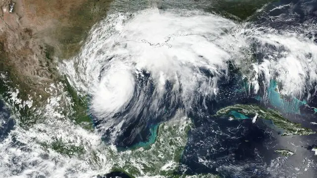 epa11598443 A handout satellite image made available by NASA's Worldview application, part of the NASA Earth Science Data and Information System (ESDIS), of Tropical Storm Francine churning over the Gulf of Mexico, off the coast of Louisiana, USA, 10 September 2024 (issued 11 September 2024). According to the National Oceanic and Atmospheric Administration (NOAA)'s National Weather Service, Hurricane Francine, a Category 1 storm with max sustained winds of 90 mph, is expected to continue northeast and make landfall along the Louisiana coast on 11 September. The storm is forecast to bring multiple hazards to the area including heavy rainfall, coastal flooding, gusty winds and a threat of tornadoes throughout the day. EPA/NASA WORLDVIEW HANDOUT HANDOUT EDITORIAL USE ONLY/NO SALES