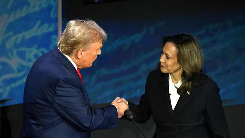 Donald Trump e Kamala Harris - Foto Ansa © www.giornaledibrescia.it