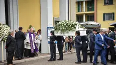 Funerali di Fabio Chiarioni, Daniela Albano e Lorenzo a Paderno Dugnano, 12 Settembre 2024 ANSA/MATTEO CORNER