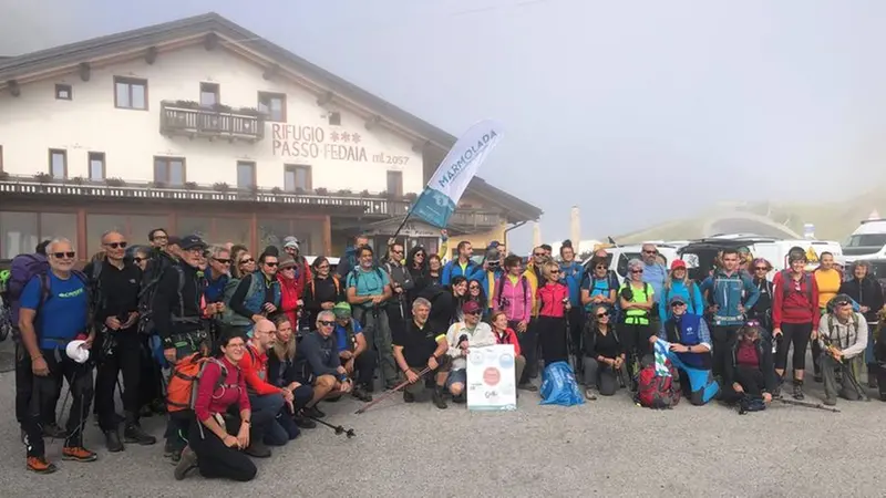 La partenza dal rifugio Passo Fedaia - © www.giornaledibrescia.it