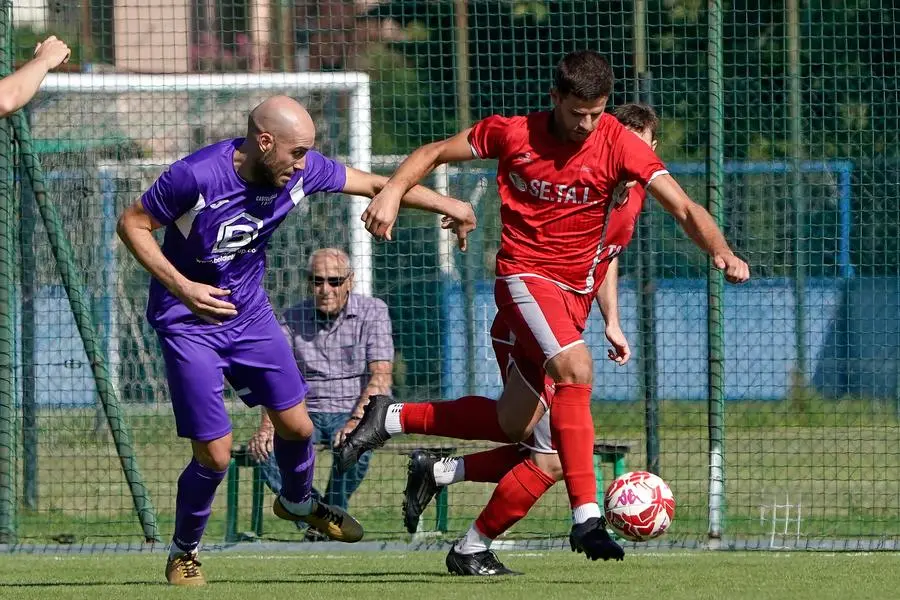 SPORT CALCIO SECONDA CATEGORIA FLERO-CASTELMELLA NELLA FOTO TARTINI E MORATI 15-09-2024 perteghella@newreporter