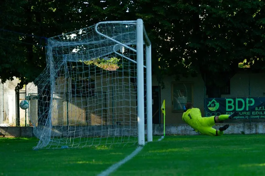 Sport Calcio Chiari Prima Categoria  Chiari - Castrezzato nella foto goal del castrezzato 15/09/2024 mazzocchi@newreporter