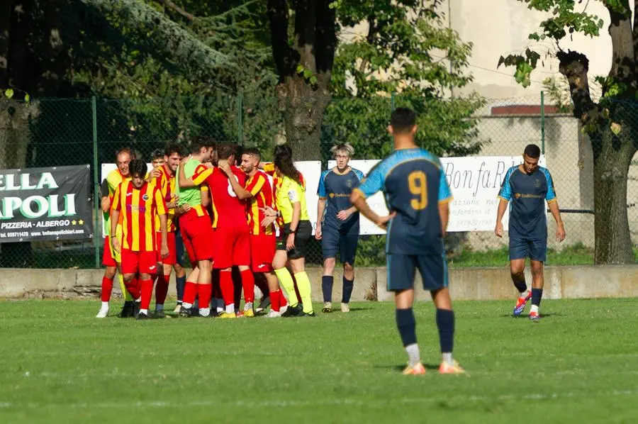 Sport Calcio Chiari Prima Categoria  Chiari - Castrezzato nella foto esultanza del chiari e delusione del castrezzato 15/09/2024 mazzocchi@newreporter