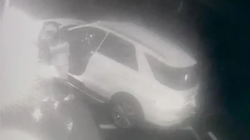 Il fermo immagine che ha ripreso l'intera fase dell'investimento - Foto Ansa © www.giornaledibrescia.it