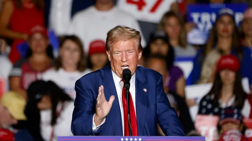 Donal Trump durante un comizio a Las Vegas - Foto Ansa © www.giornaledibrescia.it