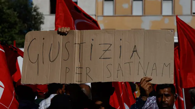 Manifestazione CGIL Braccianti Latina