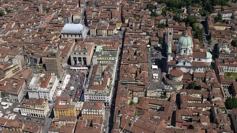 Brescia vista dall'alto