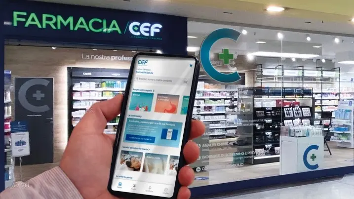 Una farmacia parte della coop bresciana Cef