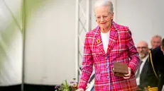 epa11613424 (FILE) - Denmark's Queen Margrethe at the presentation of the Rungstedlund Prize 2024 at the Karen Blixen Museum on Rungsted, north of Copenhagen, Denmark, 16 September 2024 (reissued 19 September 2024). Queen Margrethe has been hospitalized at Rigshospitalet after a fall on 18 September night, the royal house's communications manager Lene Balleby announced in writing to Ritzau. Queen Margrethe was taken to Rigshospitalet last night after falling at Fredensborg Castle. The Queen is doing well under the circumstances, but is currently admitted for observation, the announcement said. EPA/IDA MARIE ODGAARD DENMARK OUT