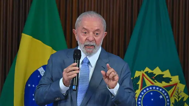 epa11228088 President of Brazil Luiz Inacio Lula da Silva speaks during a meeting with his cabinet of ministers at the Planalto Palace in Brasilia, Brazil, 18 March 2024. Lula called for the â€˜consolidationâ€™ of democracy in Brazil and expressed concern that his far-right predecessor, Jair Bolsonaro, had put the country at â€˜serious risk of a coupâ€™. Lula's statement came after two former commanders of the Armed Forces testified to the police that Bolsonaro had proposed a plan to annul the 2022 elections in order to remain in power. EPA/ANDRE BORGES