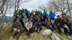 Gli alpini presenti al gemellaggio - © www.giornaledibrescia.it-