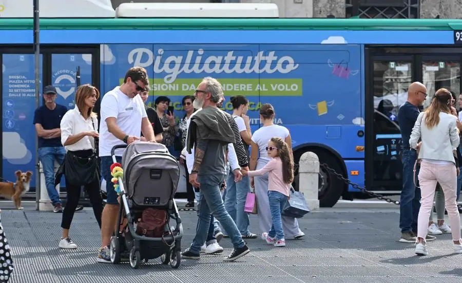 La domenica ecologica in centro a Brescia