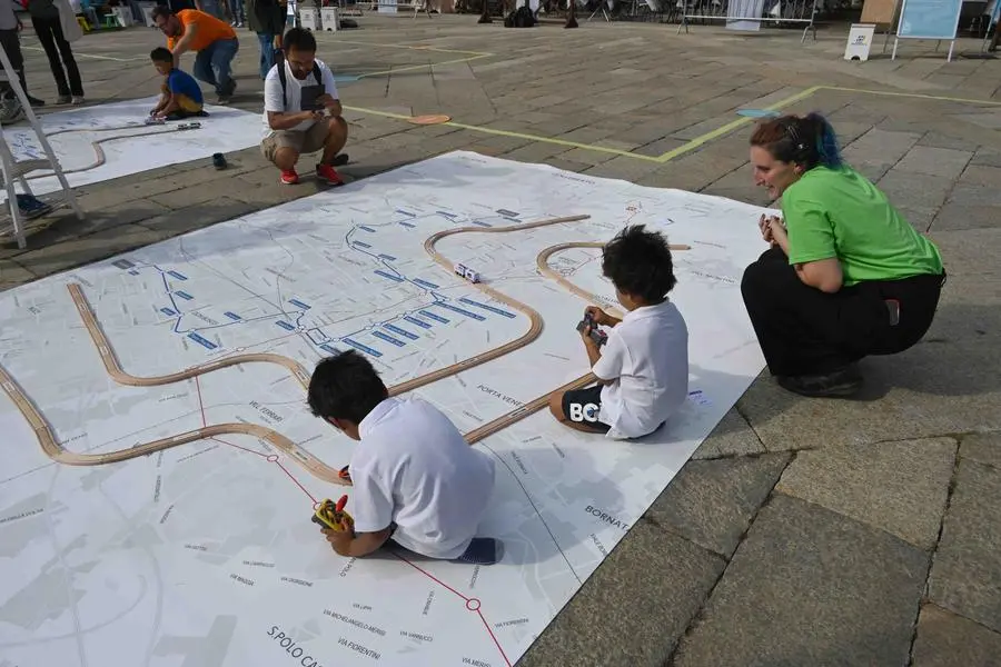 La domenica ecologica in centro a Brescia