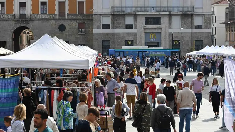 La domenica ecologica in centro a Brescia