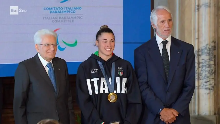 Al Quirinale la cerimonia di Restituzione della bandiera italiana olimpica con gli atleti olimpici e paralimpici bresciani