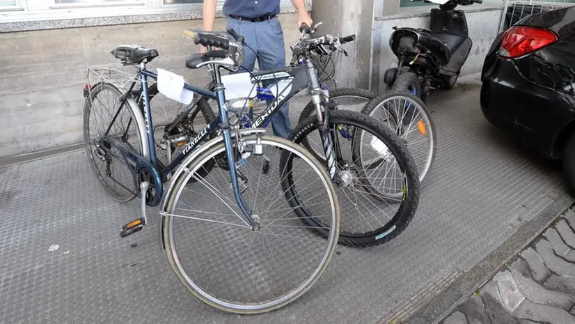 Biciclette rubate e recuperate dalla polizia (foto d'archivio)