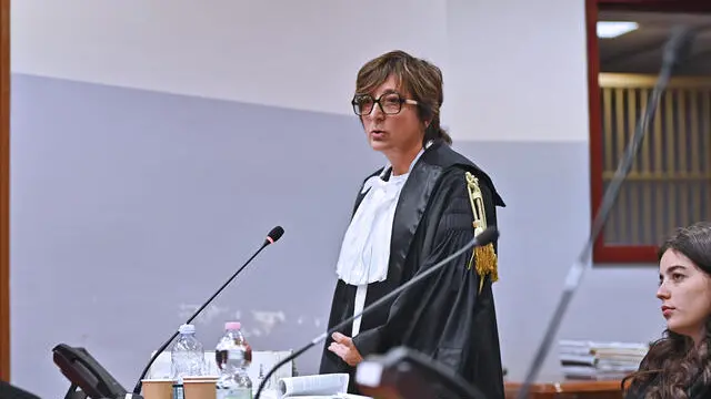 25-09-2024 COMO PROCESSO CRISTINA MAZZOTTI IL PUBBLICO MINISTERO CECILA VASSENA ANSA/FABRIZIO CUSA