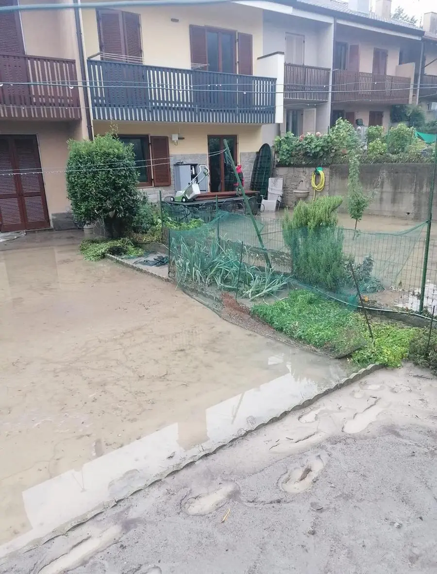 Esondazione del torrente a Darfo