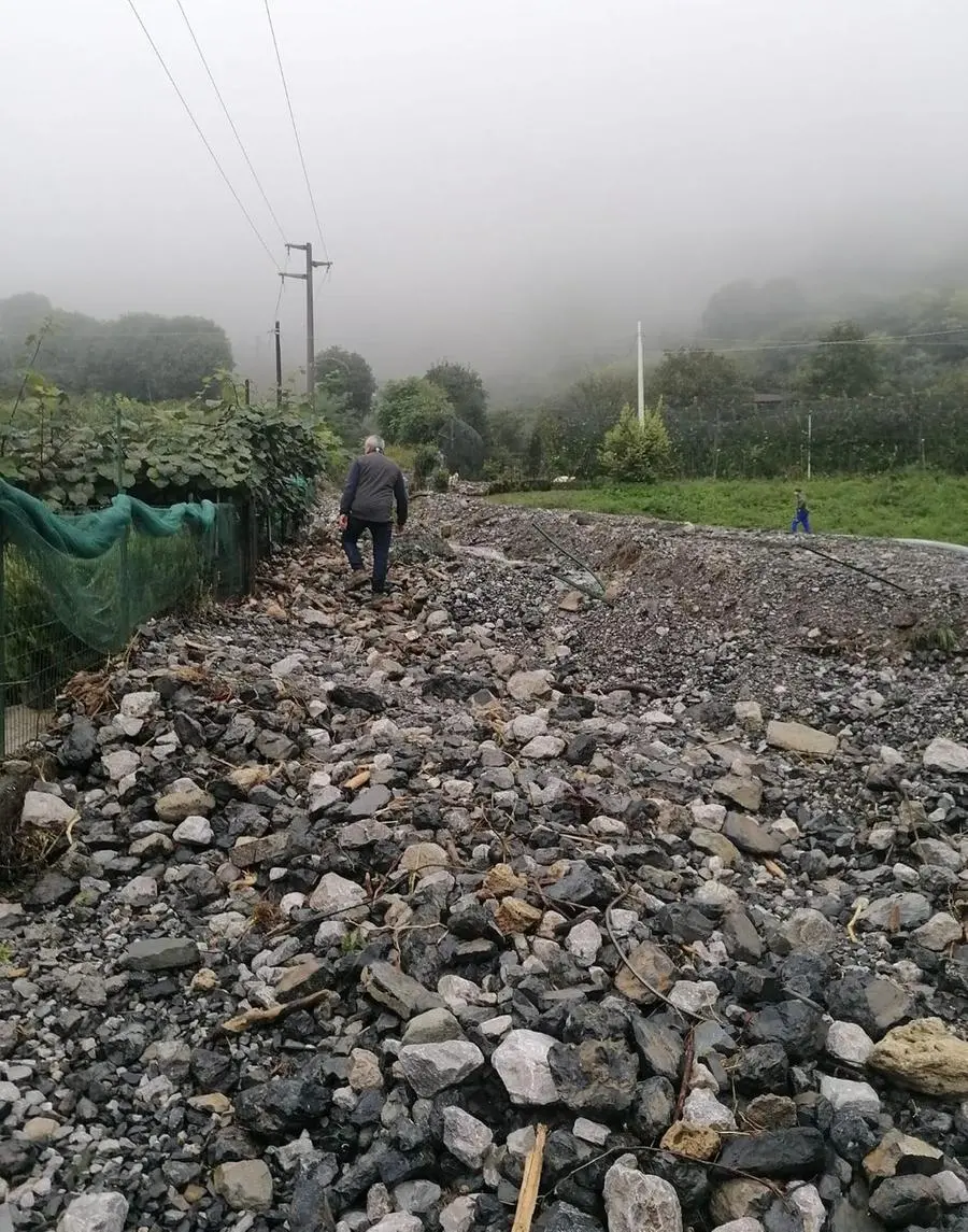 Esondazione del torrente a Darfo