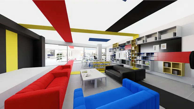 Lo spazio TeenZ a Elnòs - Render/IKEA Brescia