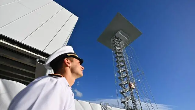 La.nuova Torre Piloti del Porto di Genova, progettata da Renzo Piano. Genova, 27 settembre 2024. ANSA/LUCA ZENNARO