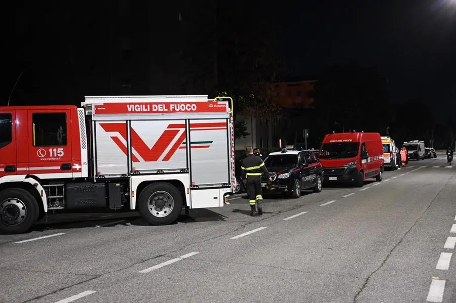 L'intervento a Urago Mella in via Lodrini