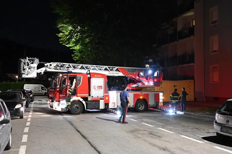 L'intervento a Urago Mella in via Lodrini