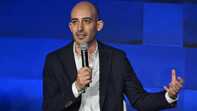 Francesco Costa durante la conferenza stampa di presentazione della XXXVI edizione del Salone Internazionale del Libro Totino dal titolo "Vita Immaginaria" prersso cinema caffè Ambrosio, Torino, 26 marzo 2024 ANSA/ALESSANDRO DI MARCO