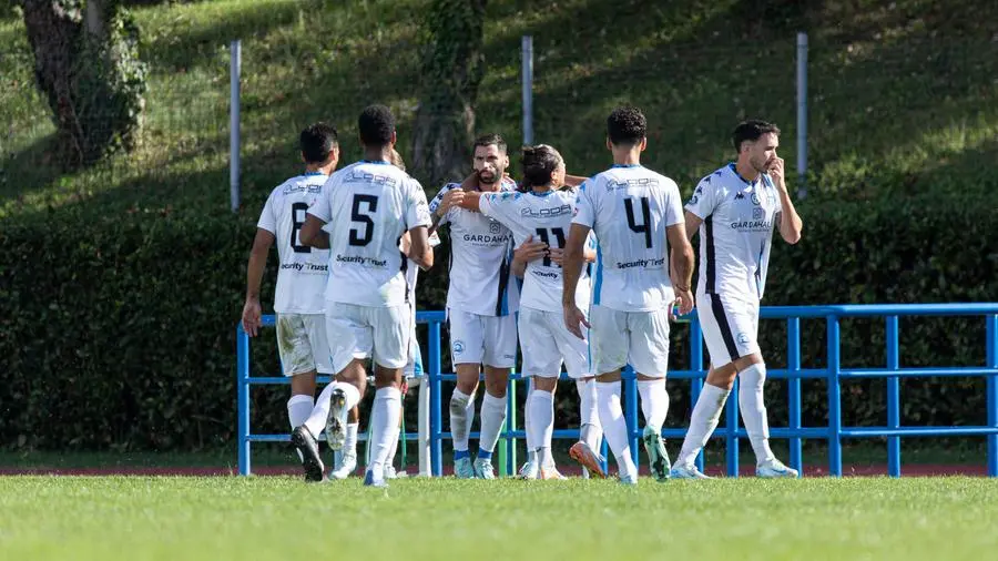 SPORT CALCIO SERIE D DESENZANO BRENO NELLA FOTO ESULTANZA DESENZANO scaroni@newreporter