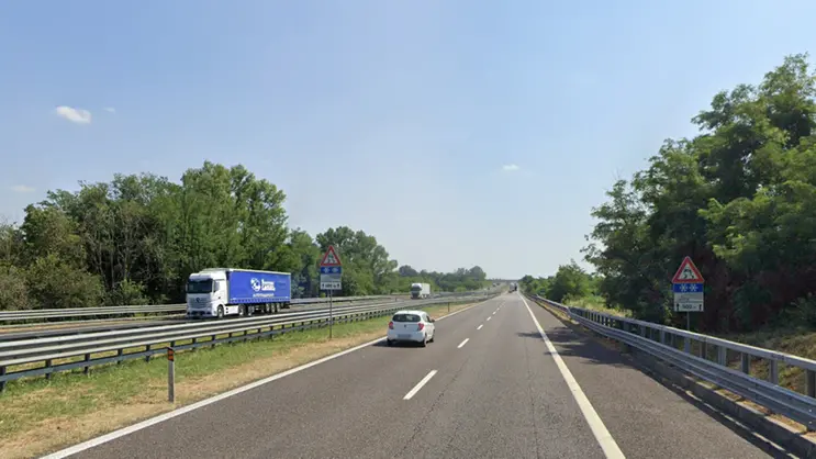 Il tratto di autostrada dove è avvenuto l'incidente - Foto Google Street View