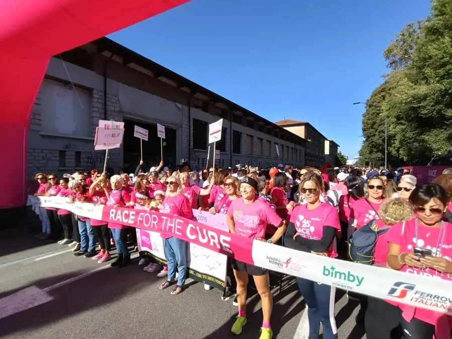 La partenza della Race for the cure 2024