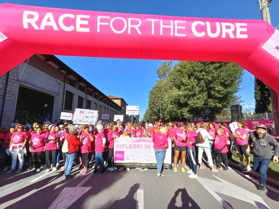 La partenza della Race for the cure 2024