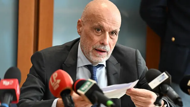 Procura di Milano conferenza stampa arresti capi Ultra Milan e Inter, Marcello Viola, Milano, 30 Settembre 2024, Ansa/Andrea Fasani,
