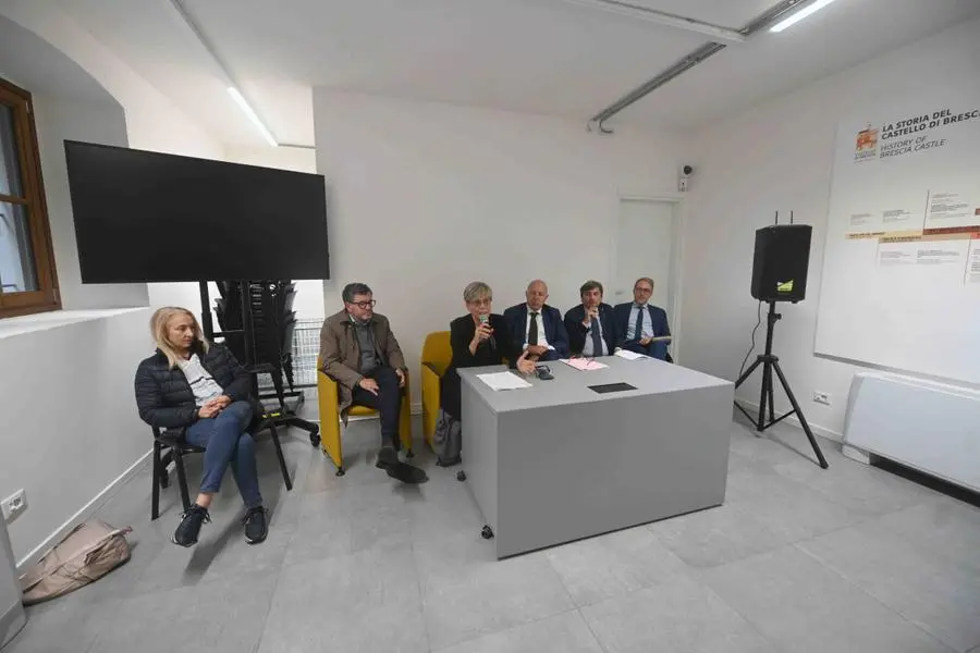 CRONACA BRESCIA CASTELLO INAUGURAZIONE PALAZZINA UFFICIALI PER SANDRINI 02–10-2024 MARCO ORTOGNI NEW EDEN GROUP