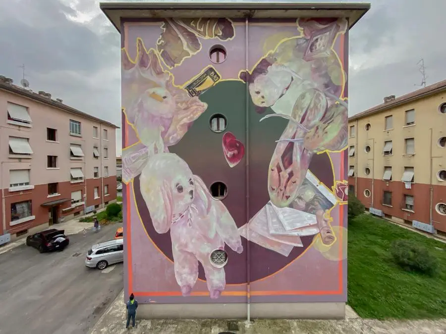 I nuovi murales di Agus Rùcula e Nsn997 in via Morosini