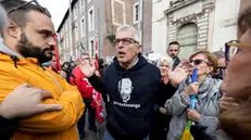 Nicola Morra alla manifestazione per la pace. Roma 5 novembre 2022 ANSA/MASSIMO PERCOSSI