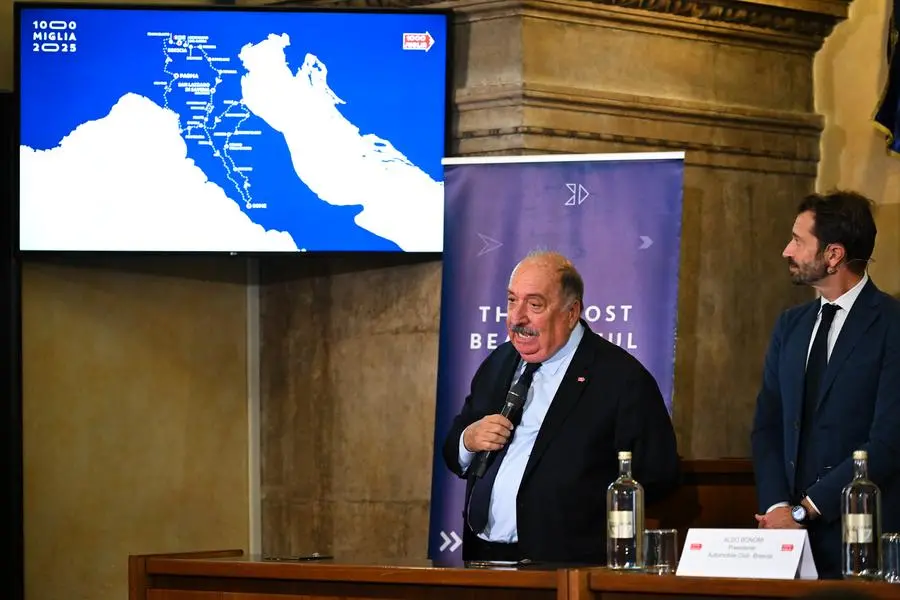 La presentazione della Mille Miglia 2025 a Palazzo Loggia