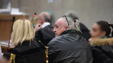 Il padre di Thomas Paolo Bricca in aula. Frosinone, 2 febbraio 2024. ANSA / ANTONIO NARDELLI