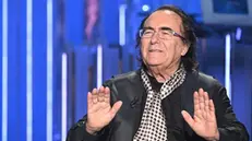 Il cantante Al Bano ospite di Mara Venier nel corso dell’ultima puntata di “Domenica in” presso gli studi Rai a Roma, 11 giugno 2023. ANSA/CLAUDIO PERI