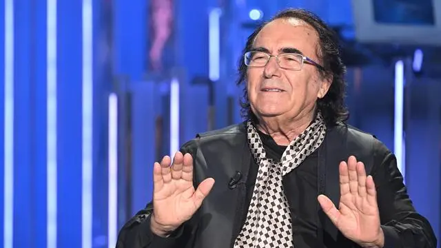 Il cantante Al Bano ospite di Mara Venier nel corso dell’ultima puntata di “Domenica in” presso gli studi Rai a Roma, 11 giugno 2023. ANSA/CLAUDIO PERI