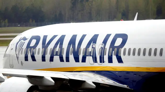 epa11310200 A Ryanair low-cost carrier group airplane at Riga Airport, Latvia, 30 April 2024. Riga Airport is the international airport of Riga, the capital of Latvia, and the largest airport in the Baltic states. EPA/TOMS KALNINS