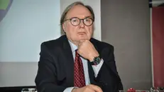 Il magistrato Cuno Tarfusser alla presentazione del candidato di Azione per le elezioni europee, Milano 23 Aprile 2024 ANSA/MATTEO CORNER