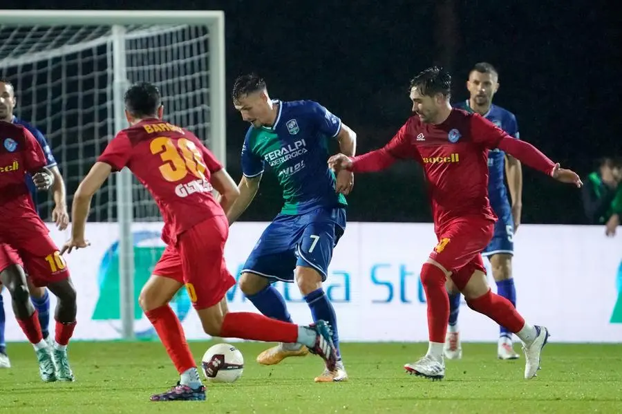 SERIE C CALCIO BRESCIA  FERALPISALO' - ALBINOLEFFE NELLA FOTO DUBICKAS EDGARAS E FOSSATI MARCO EZIO     07-10-2024 perteghella@newreporter