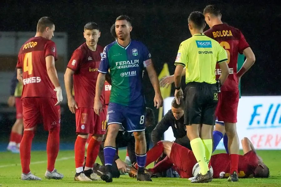 SERIE C CALCIO BRESCIA  FERALPISALO' - ALBINOLEFFE NELLA FOTO UN MOMENTO DI GIOCO     07-10-2024 perteghella@newreporter